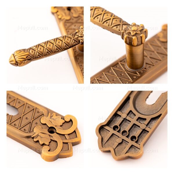 Jusheng Exclusive Antique Interior Stripe Door Handles 8597-97 - Image 3