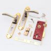 Jusheng Satin Brushed with Gold Door Locks 85101-9171 - Image 4