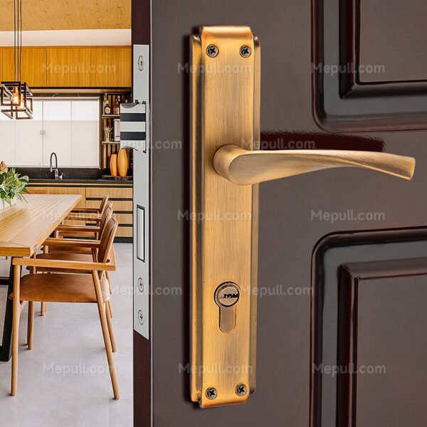 Jusheng 85mm bathroom Door Handles With Backplate 85208-726 – Image 2