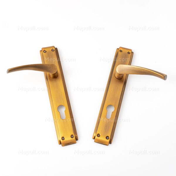 Jusheng 85mm bathroom Door Handles With Backplate 85208-726 – Image 4