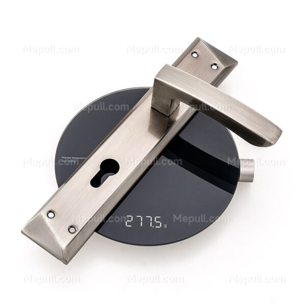 Jusheng Antique Brass Door Handles With Surare Backplate 85635-7210 - Image 4