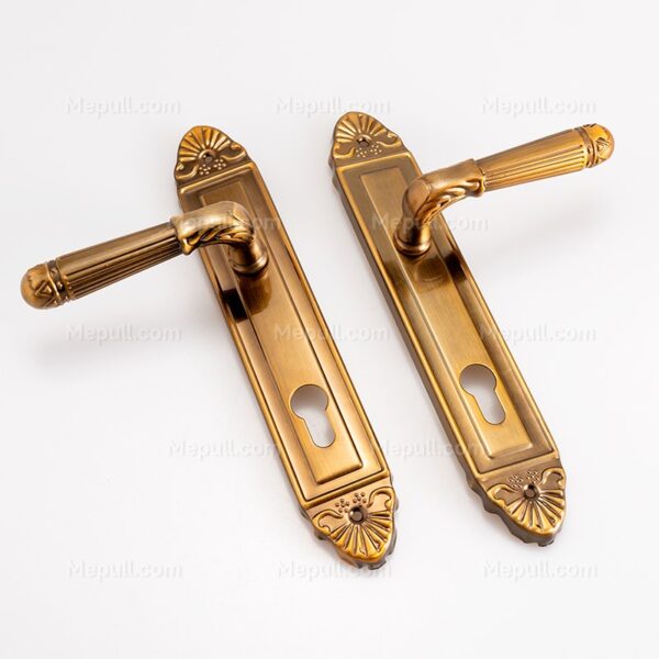 Jusheng Coffee Color Finish Brushed Copper Door Handles 85195-794 - Image 4