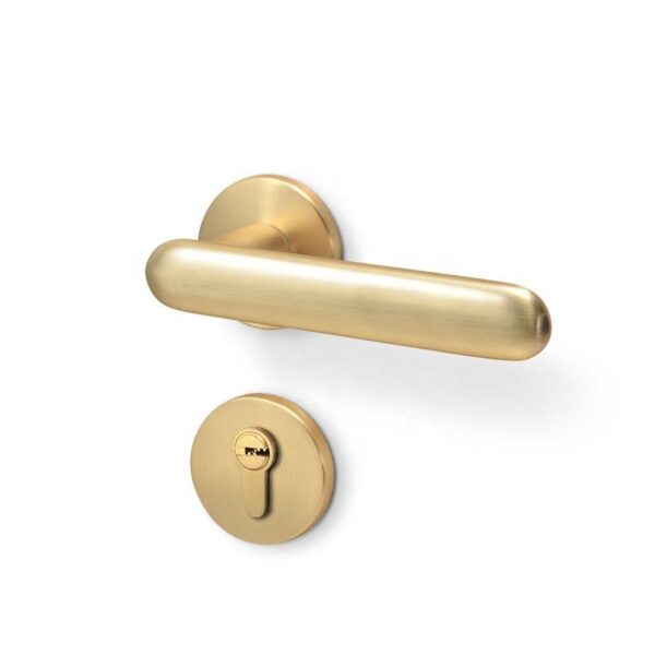 brushed brass door handles