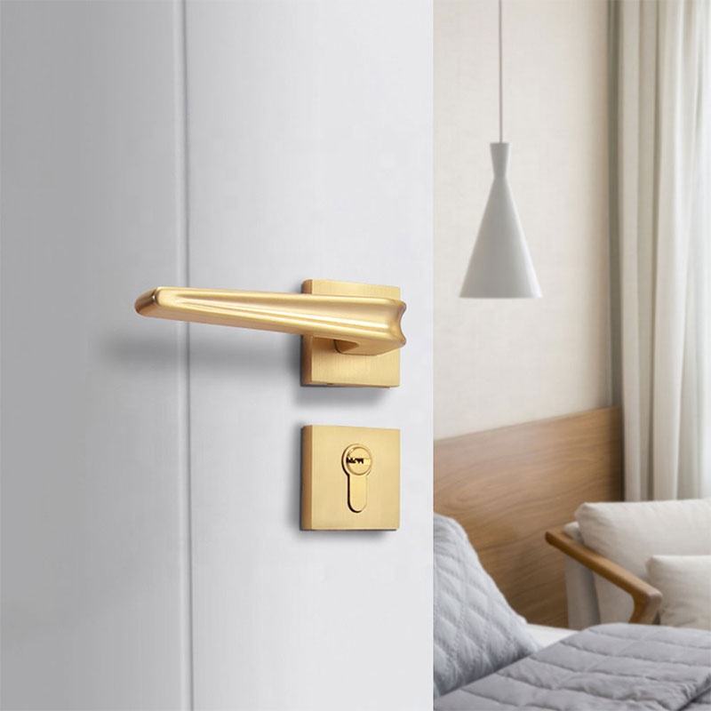 Jusheng Bedroom Door Handle With Lock Distributor A2176 4 Jusheng Bedroom Door Handle With Lock Distributor A2176 - Image 4