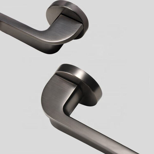 Jusheng Lever Safety Satin Pearl Black Door Handle Locks Z104411 — изображение 4
