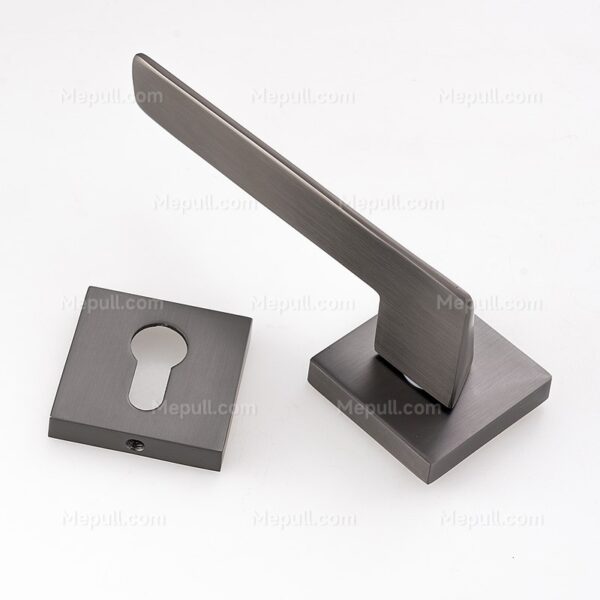 Jusheng Black Nickel Metal Industrial Square Door Handles Z54-9153 – Image 3