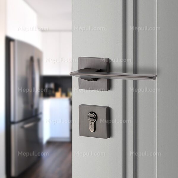 Jusheng Black Nickel Metal Industrial Square Door Handles Z54-9153 – Image 2