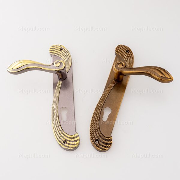 Jusheng Mae Snakeskin Patterned Aluminum Interior Door Lever Handle 8546-9156 - Image 4